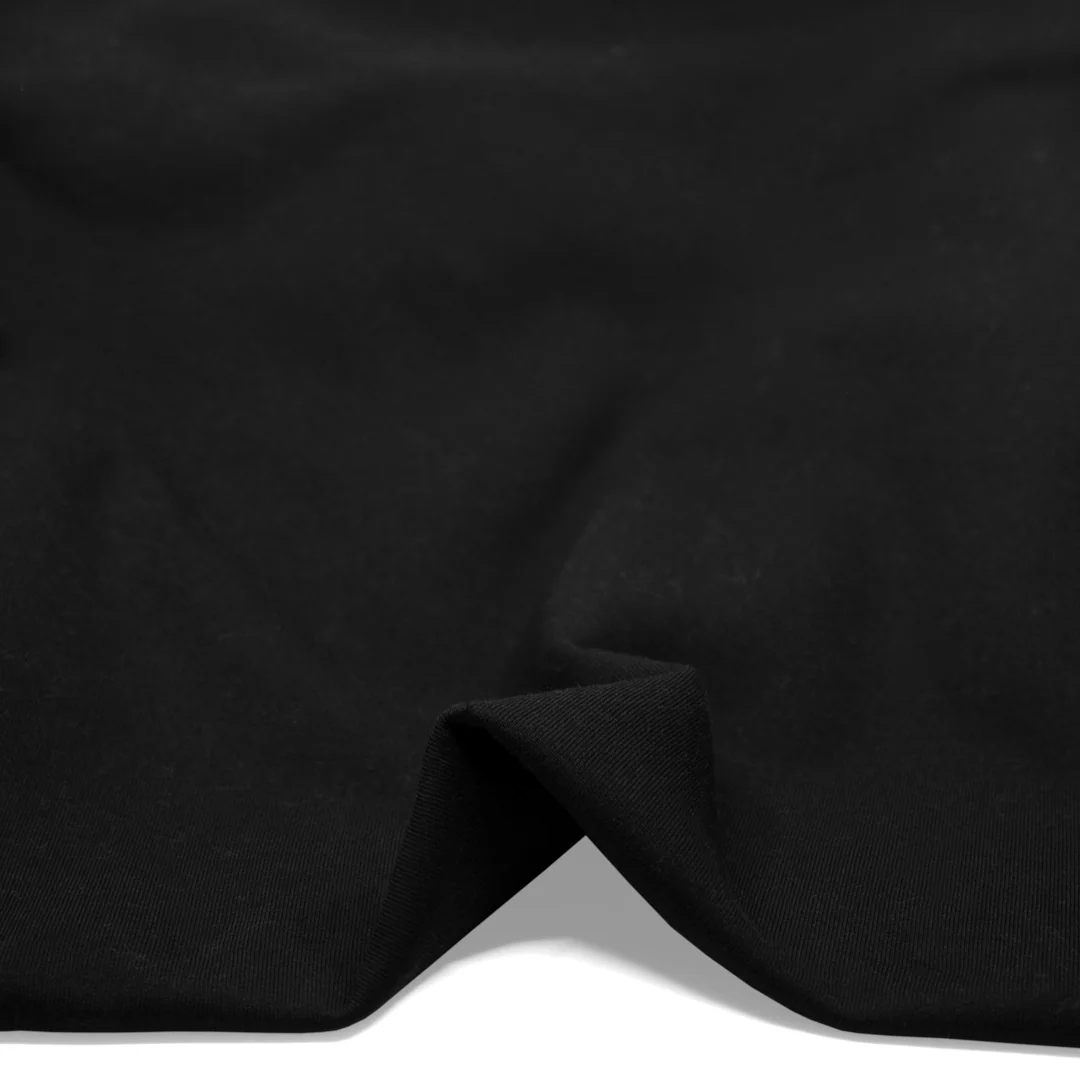 Laidback 100% Cotton Sweatshirt Fleece - Black - Image 2