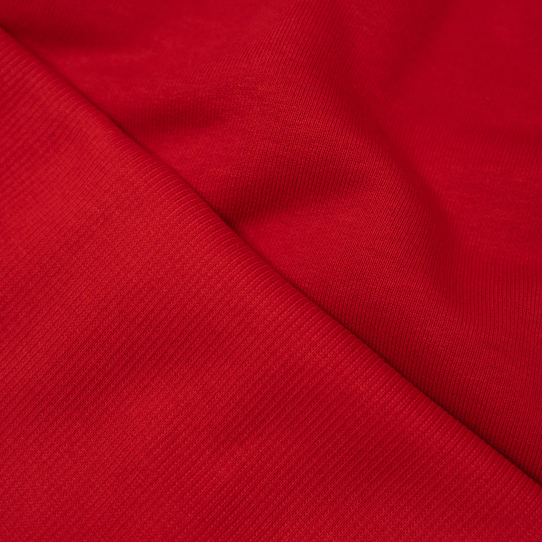Laidback Cotton Sweatshirt Ribbing - Fire Red - Image 3