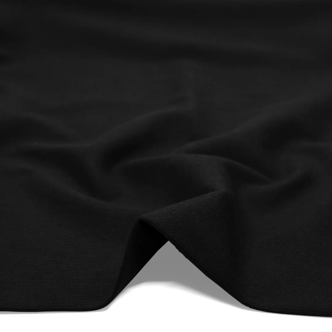 Laidback Cotton Sweatshirt Ribbing - Black - Image 2