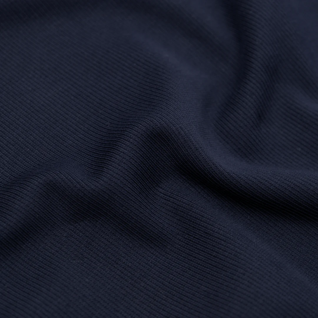 Laidback Cotton Sweatshirt Ribbing - Midnight Blue