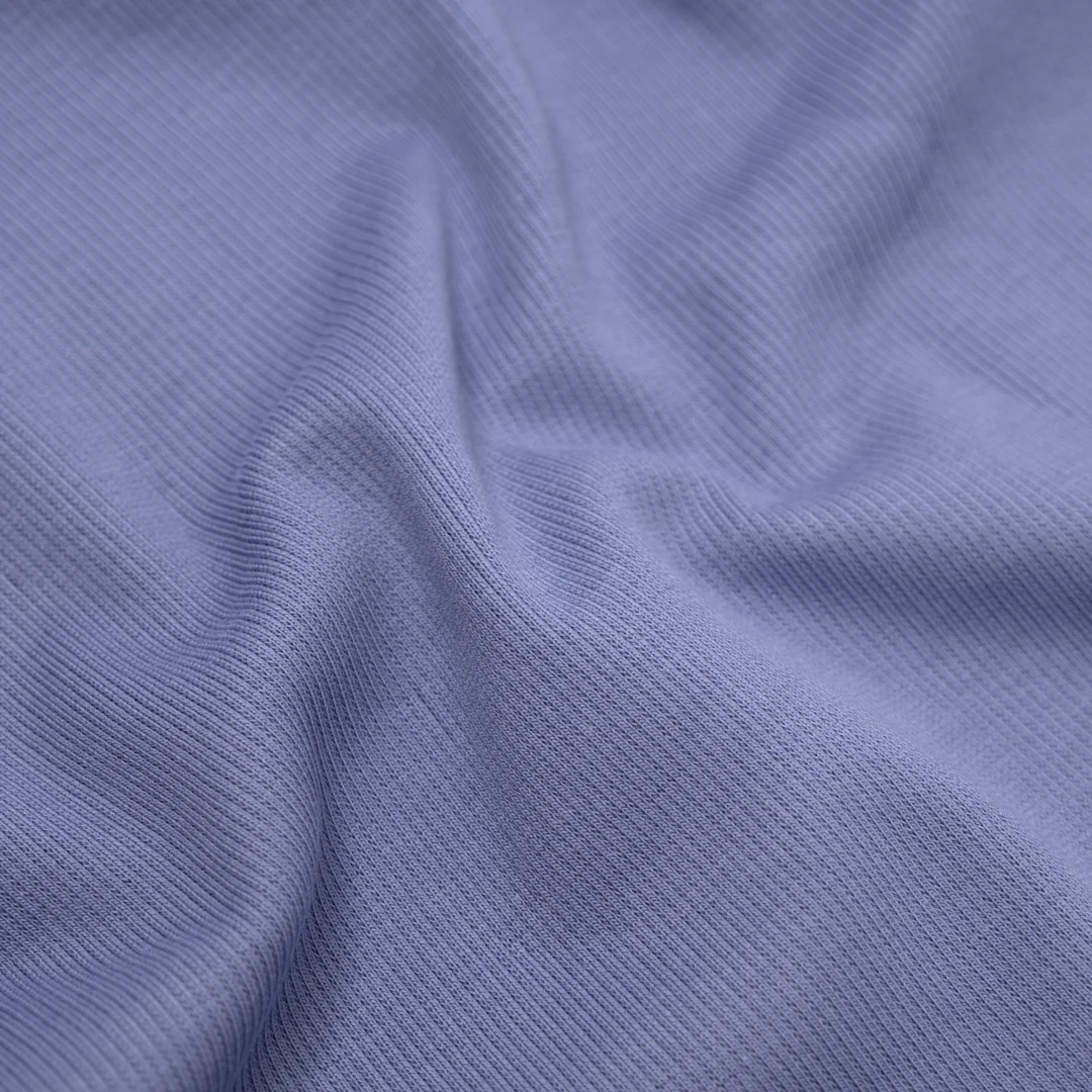 Laidback Cotton Sweatshirt Ribbing - Periwinkle