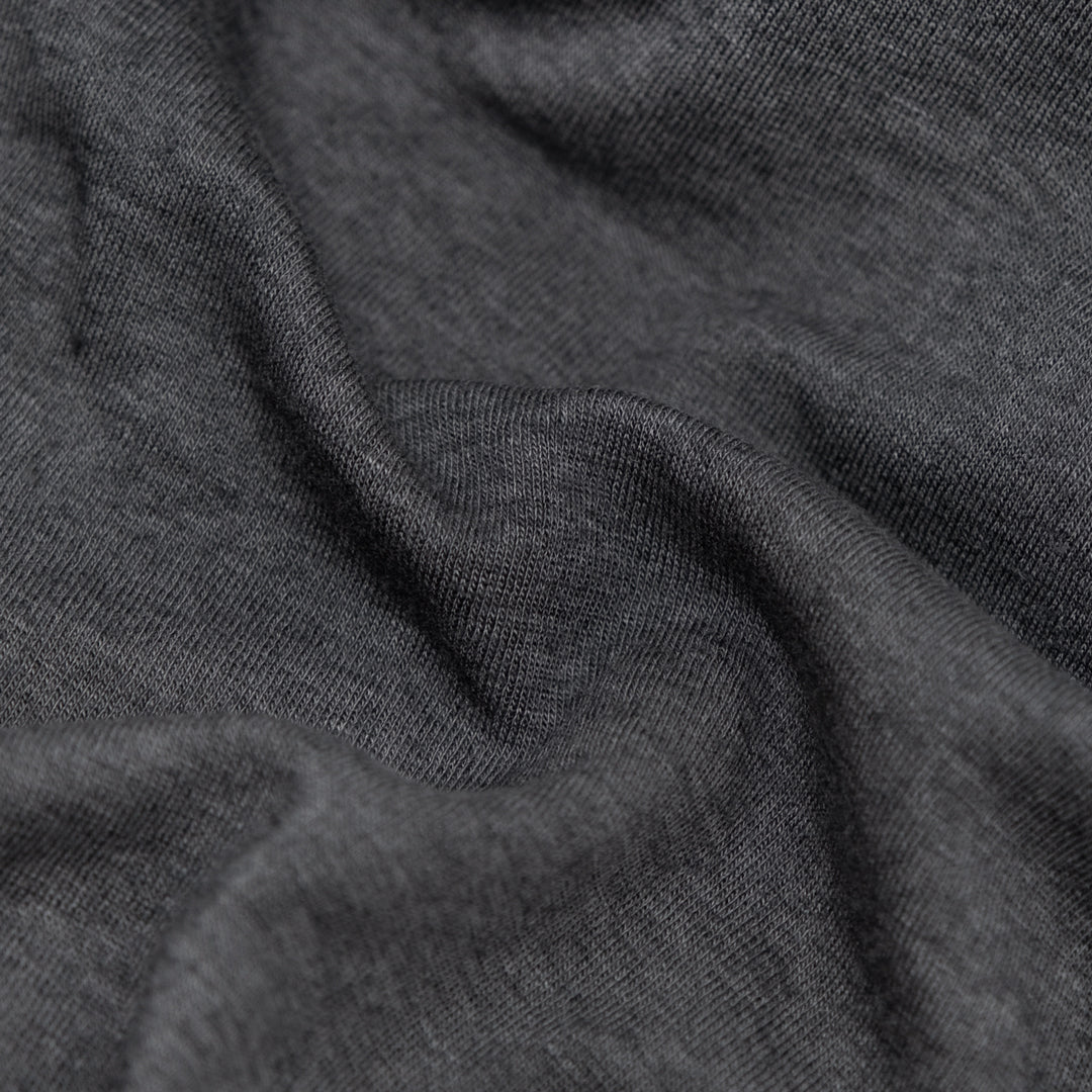 Layer Up Lyocell Wool Blend Jersey - Charcoal