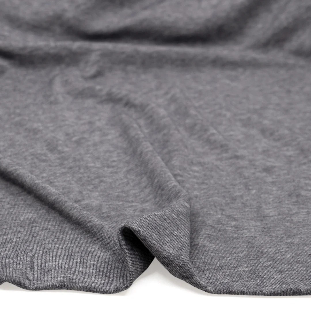 Layer Up Lyocell Wool Blend Jersey - Heather Grey - Image 2