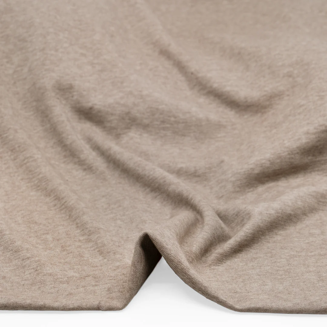 Layer Up Lyocell Wool Blend Jersey - Heather Oatmeal - Image 2