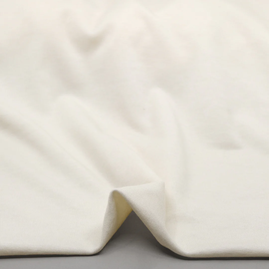 Layer Up Lyocell Wool Blend Jersey - Ivory - Image 2
