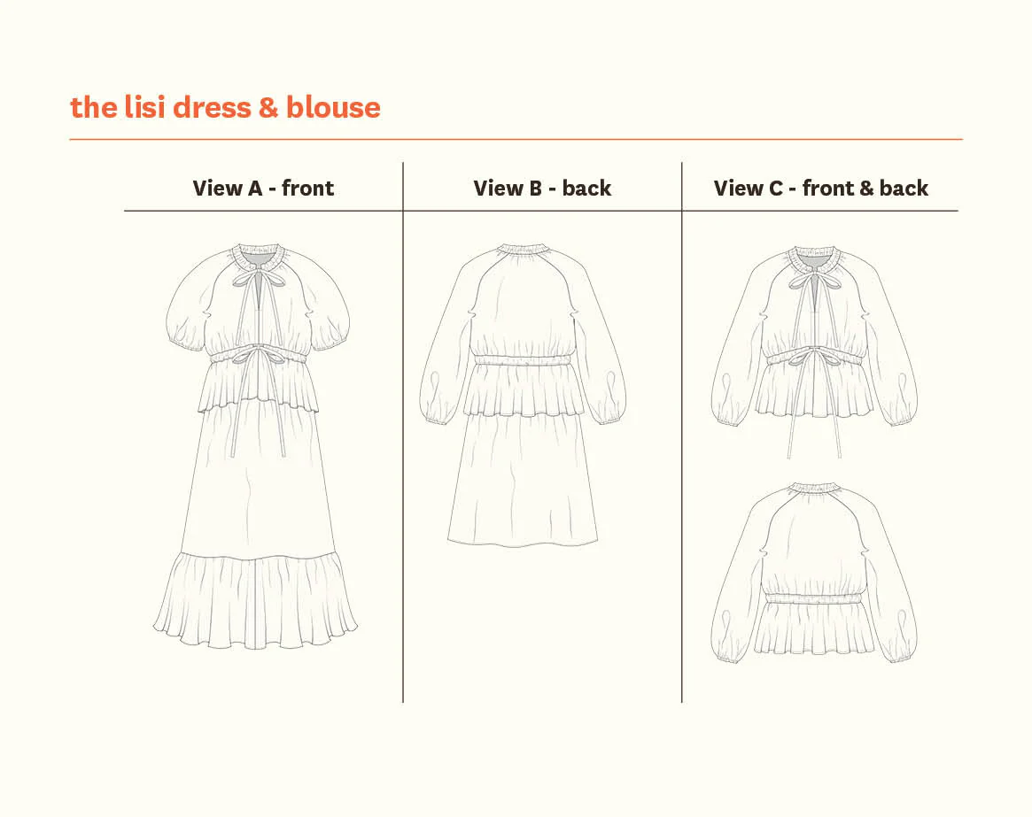 Lisi Dress & Blouse - Fabric Godmother - PDF Download - Image 12