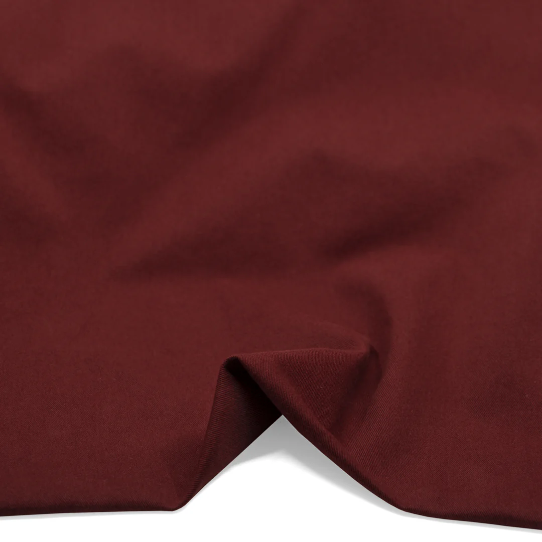 Lived In Cotton Twill - Maroon - Image 2