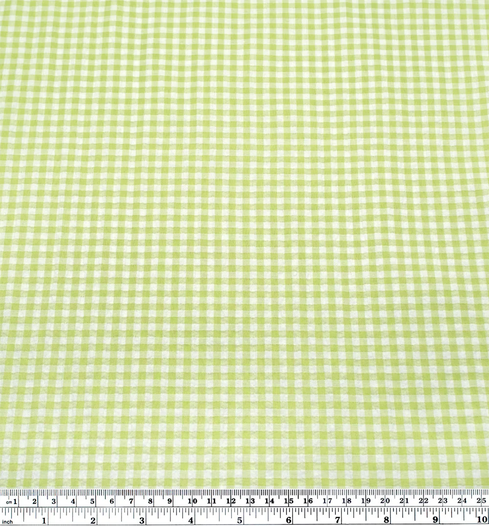 Macaron Mini Gingham Seersucker - Sour Apple - Image 3