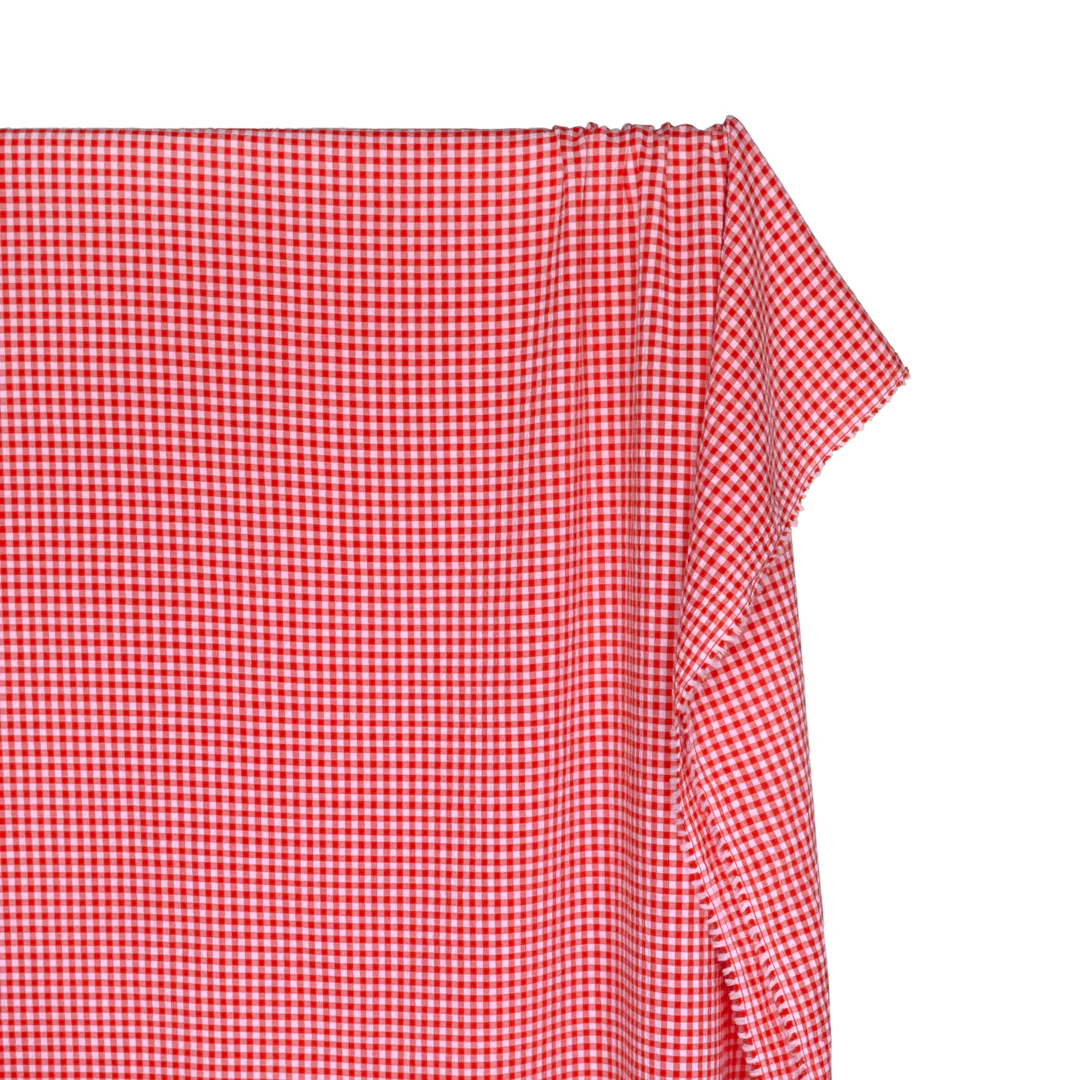 Macaron Mini Gingham Seersucker - Strawberry Shortcake - Image 4