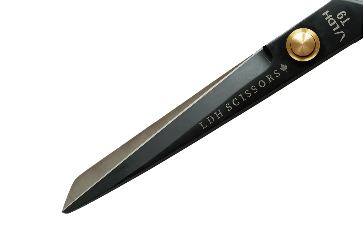 Matte Black 9.5" Fabric Shears - LDH Scissors - Image 3