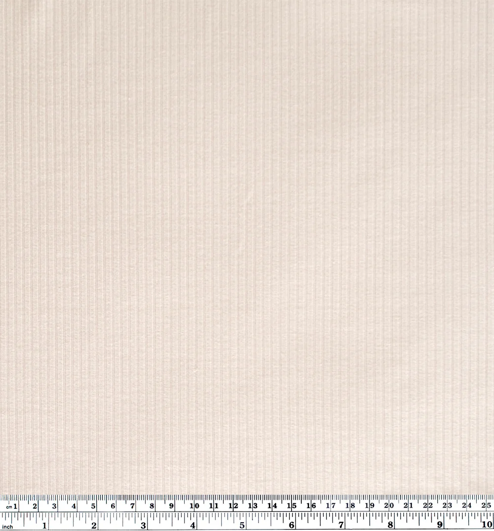 Medium Weight Bamboo Rib Knit - Ecru - Image 4
