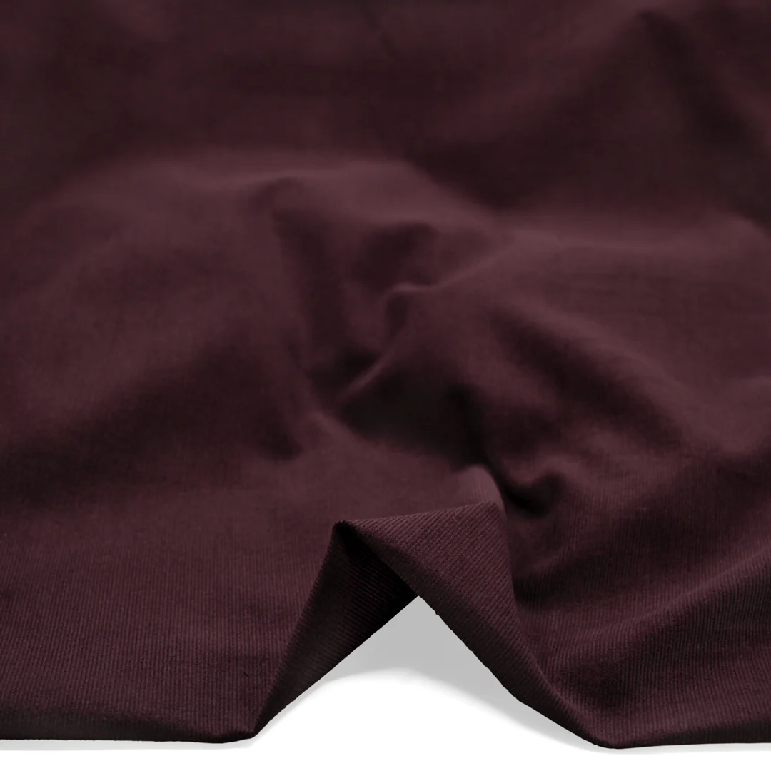 Micro Cotton Corduroy Shirting - Boysenberry - Image 2