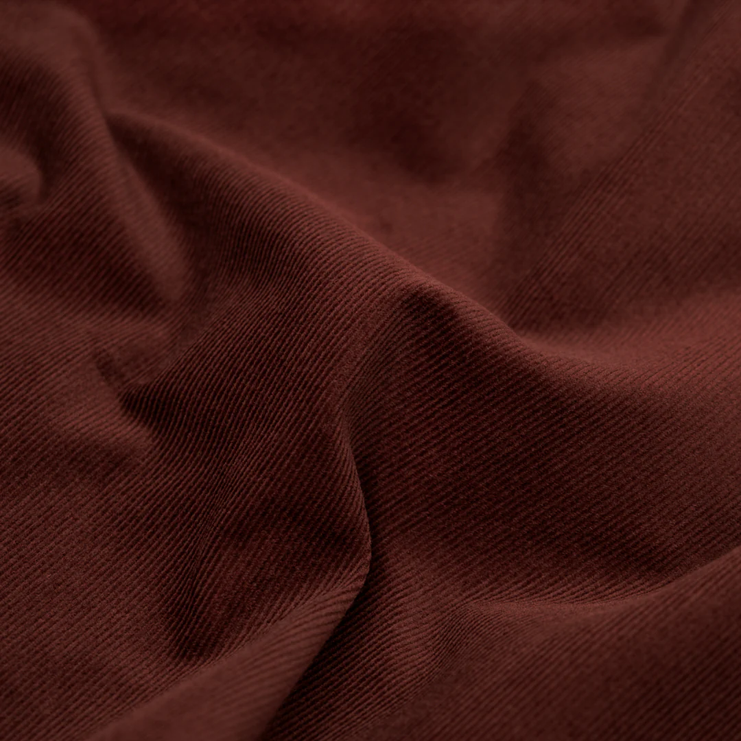 Micro Cotton Corduroy Shirting - Brick