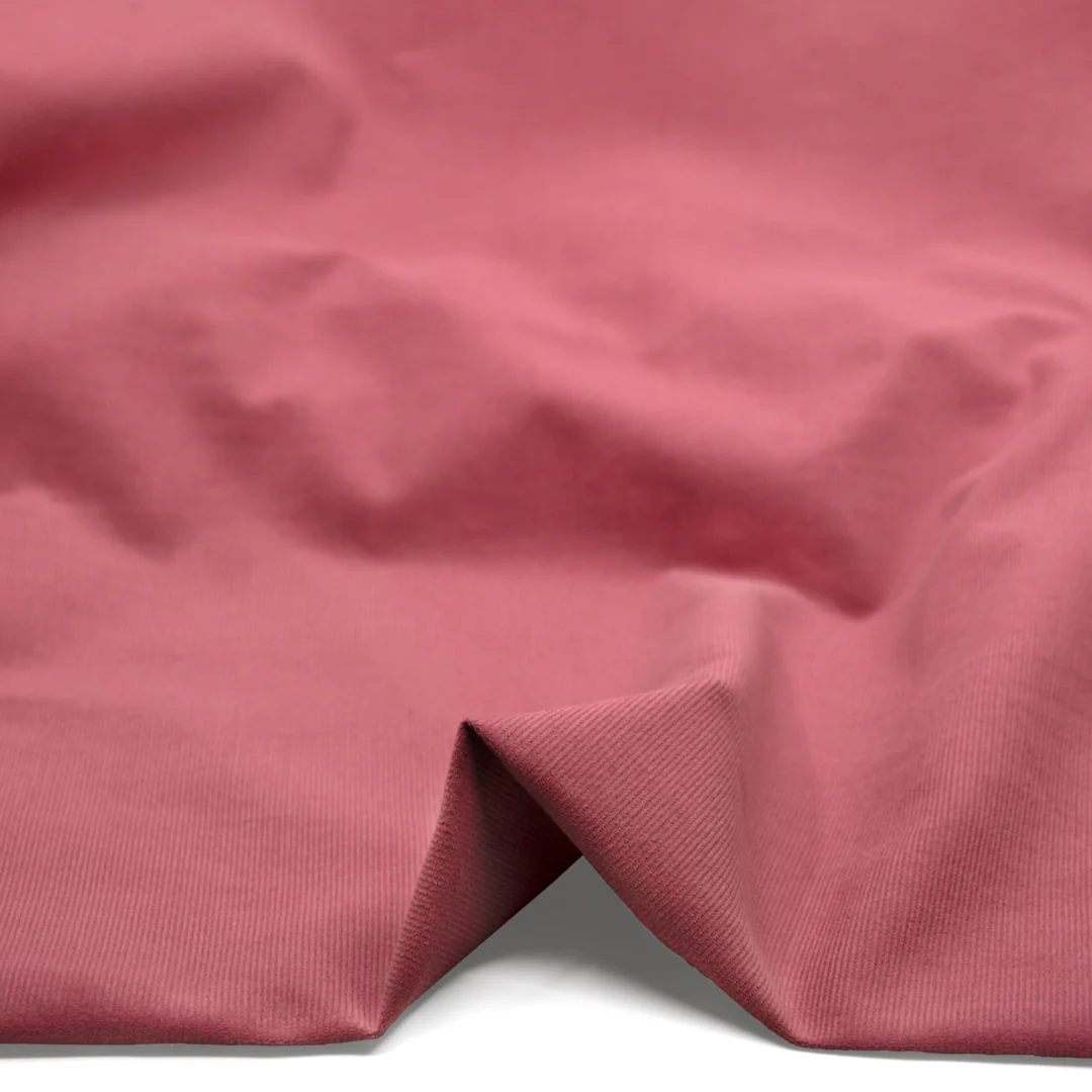Micro Cotton Corduroy Shirting - Bubblegum - Image 2