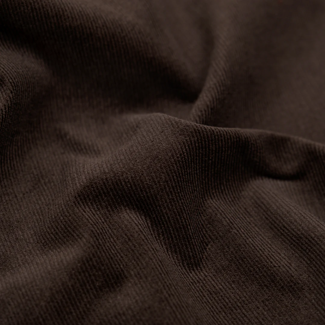 Micro Cotton Corduroy Shirting - Fudge