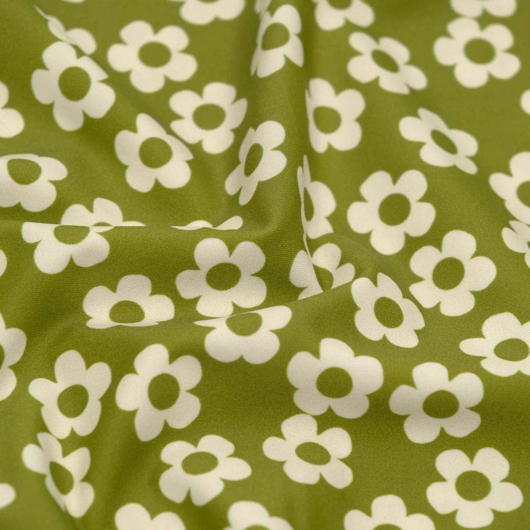 Mini Buttercup Recycled Nylon Swim Tricot - Pickle - Image 2