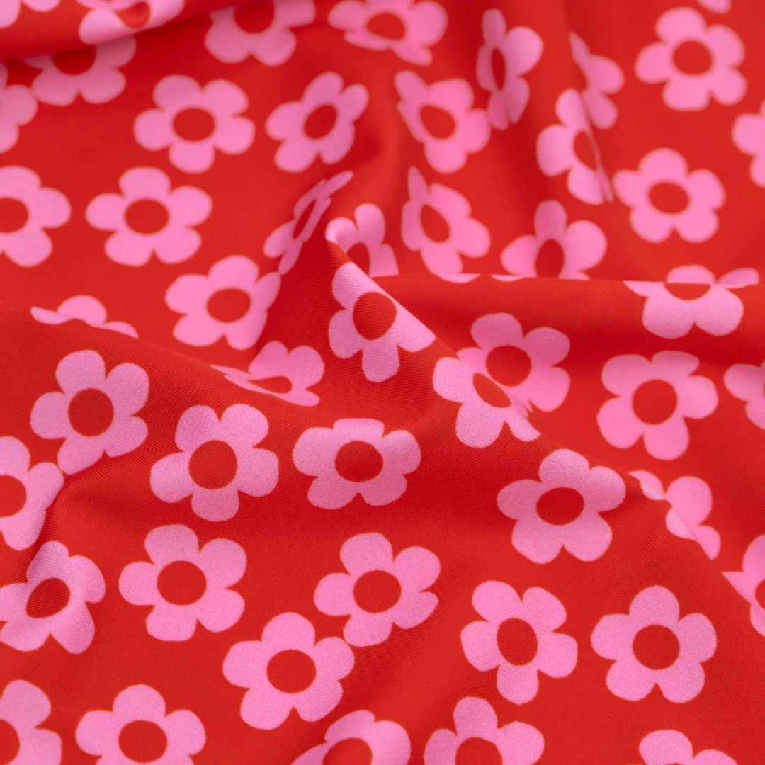 Mini Buttercup Recycled Nylon Swim Tricot - Sweet Tart - Image 2