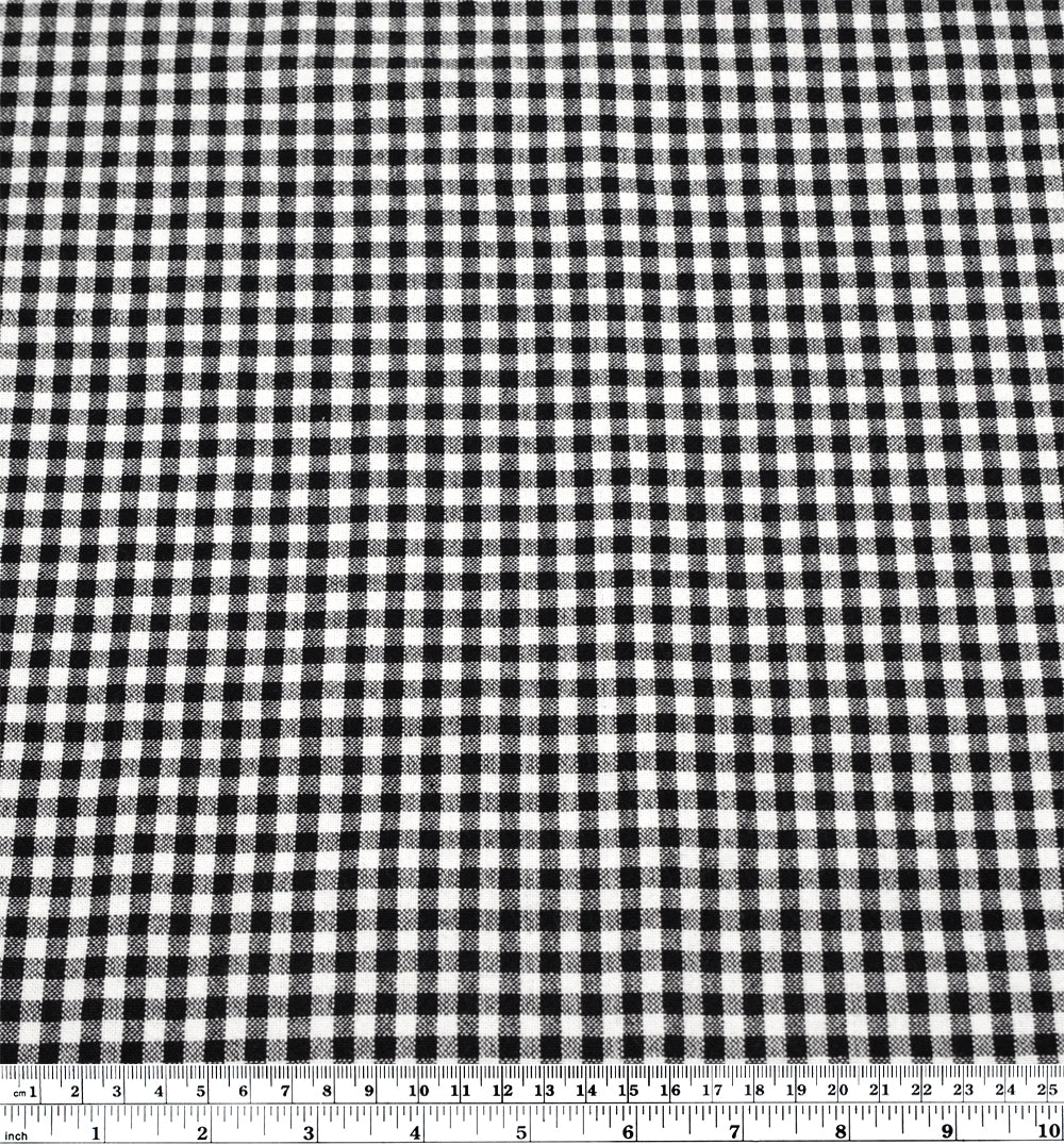 Mini Gingham Rustic Organic Cotton - Black - Image 4