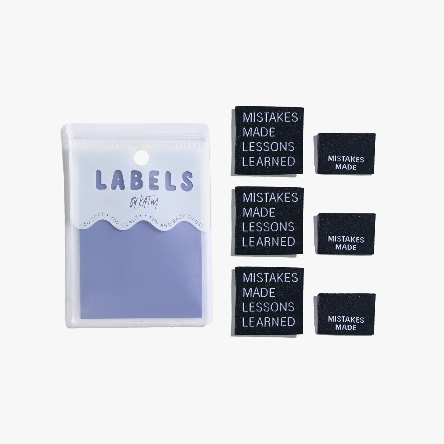 MISTAKES MADE LESSONS LEARNED Woven Labels - Image 2