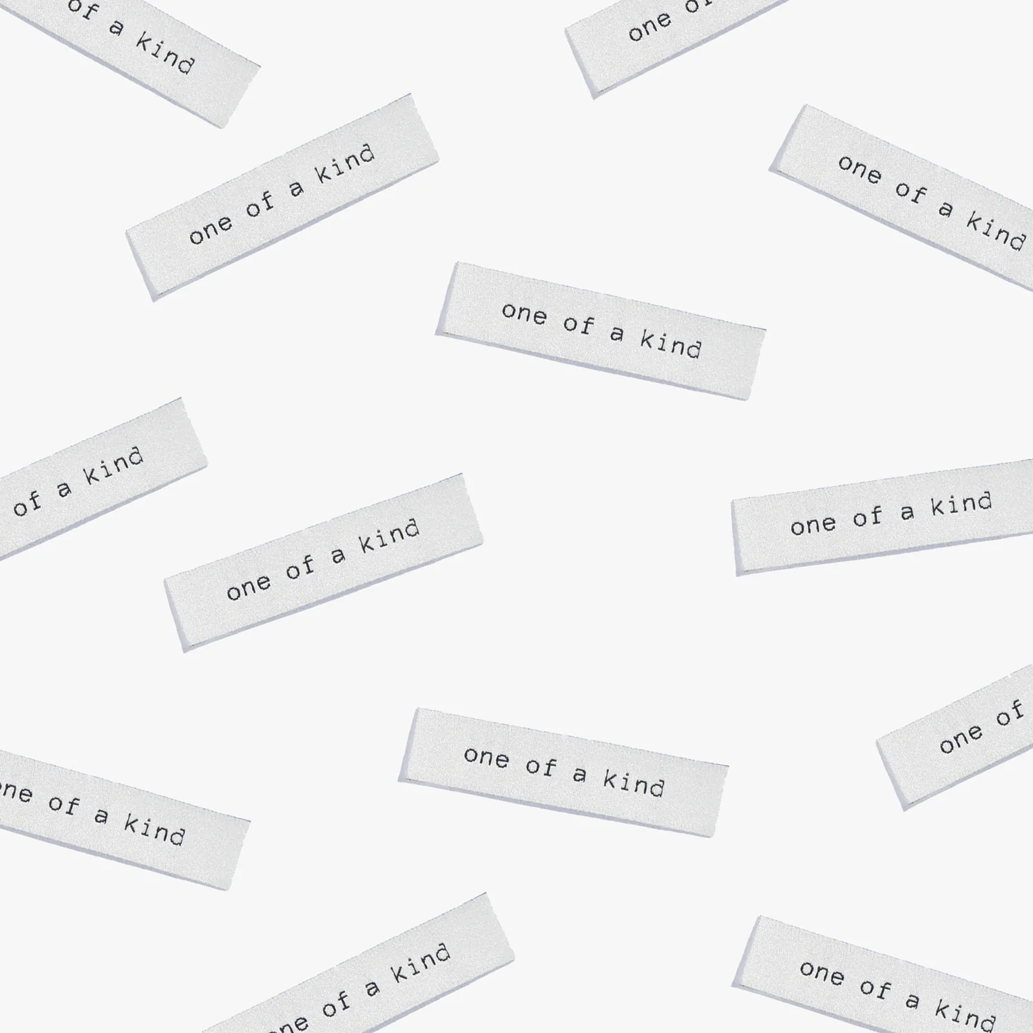 ONE OF A KIND Woven Labels