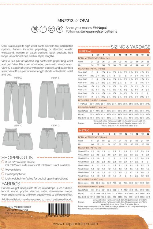 Opal Pants & Shorts - Megan Nielsen - Image 7