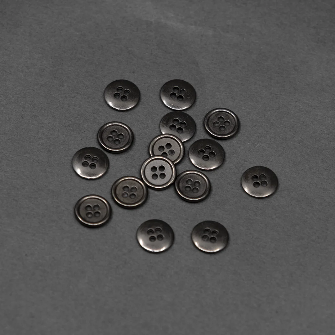 Ore 11mm (7/16") Metal Buttons - Set of 15