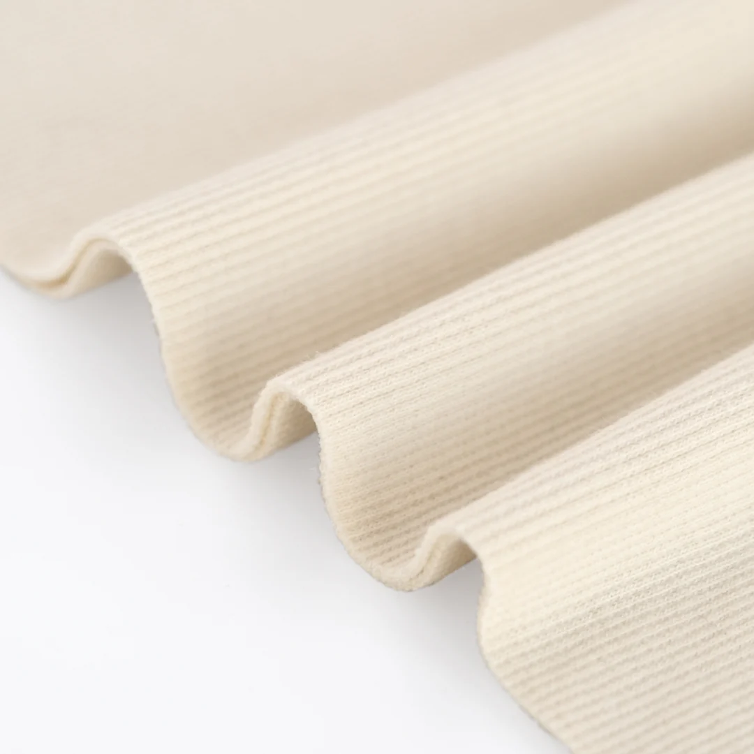 Organic Cotton 2x2 Ribbing - Vanilla