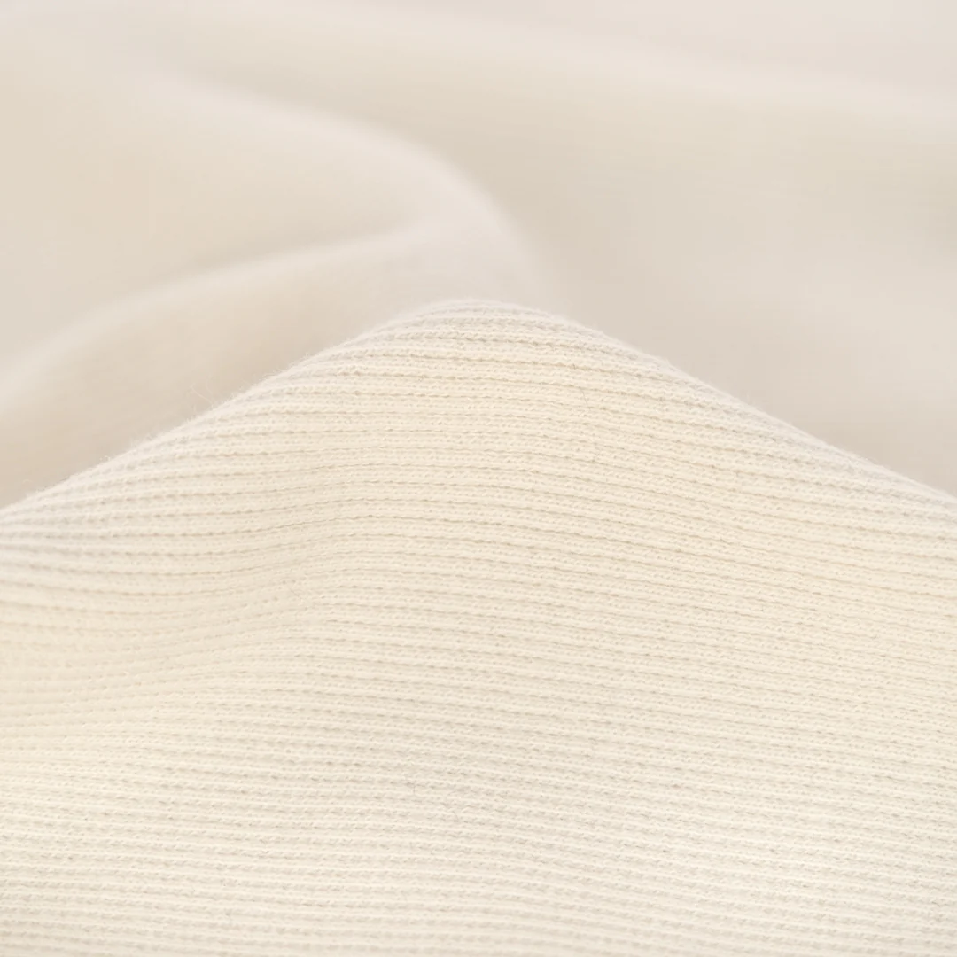 Organic Cotton 2x2 Ribbing - Vanilla - Image 2