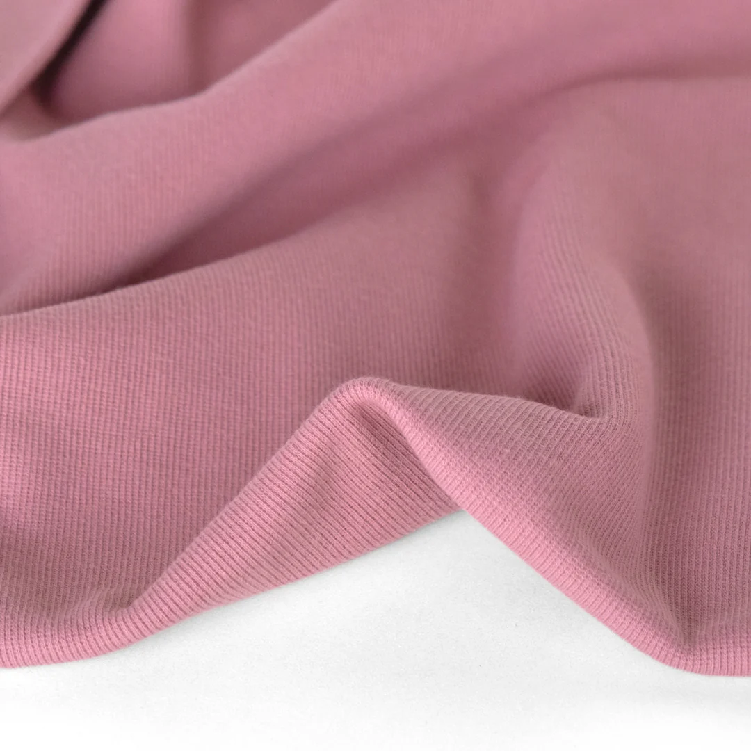 Organic Cotton 2x2 Ribbing - Wild Rose