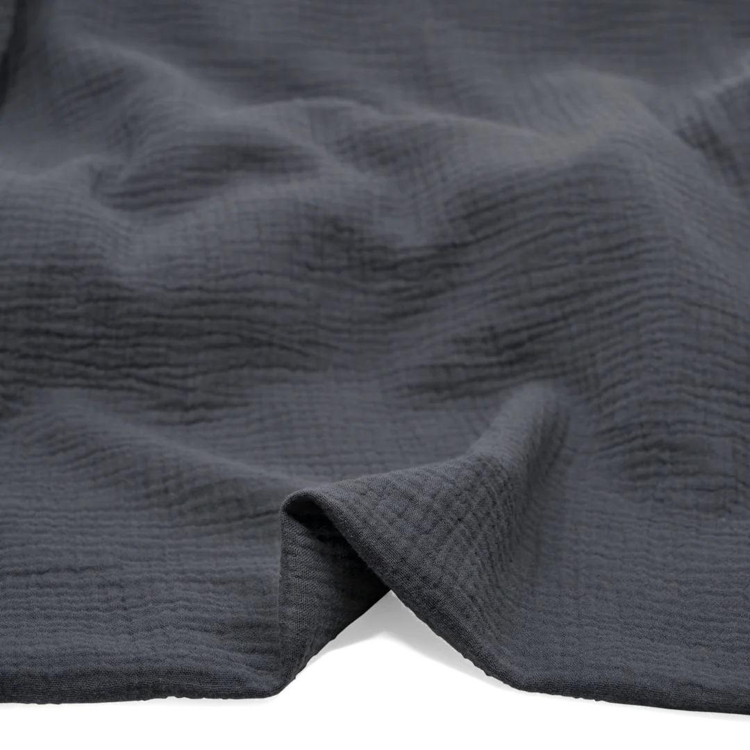 Organic Cotton Double Gauze - Ash - Image 2