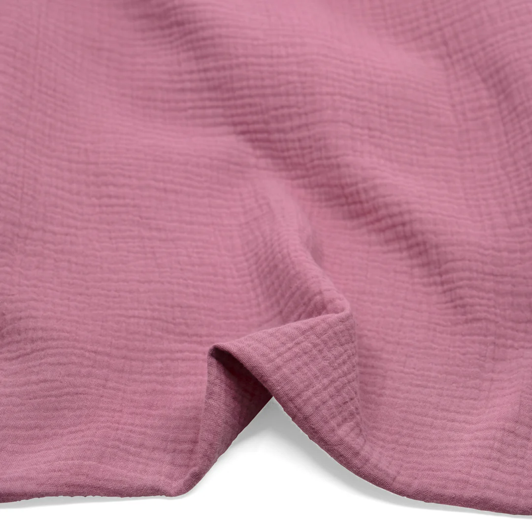 Organic Cotton Double Gauze - Carnation - Image 2