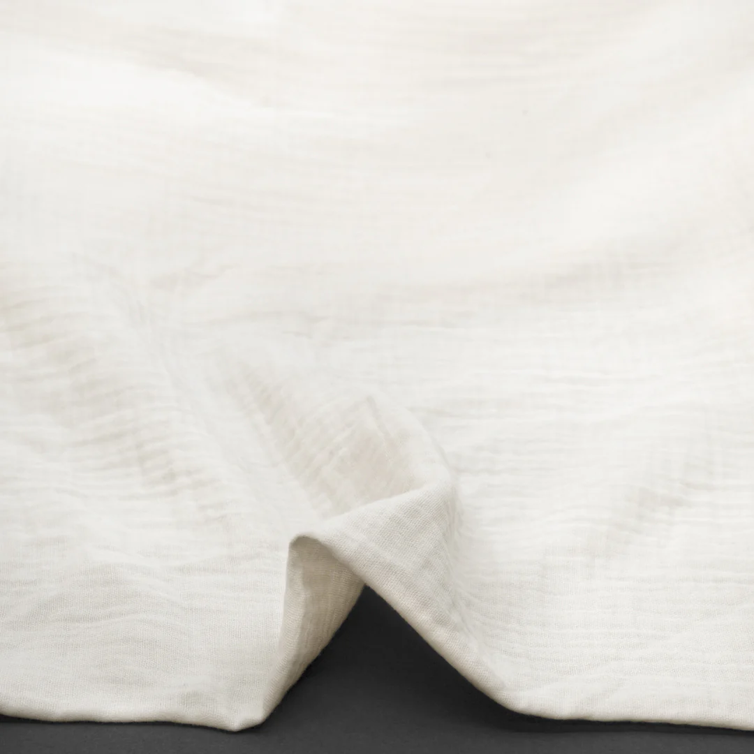 Organic Cotton Double Gauze - Ivory - Image 2