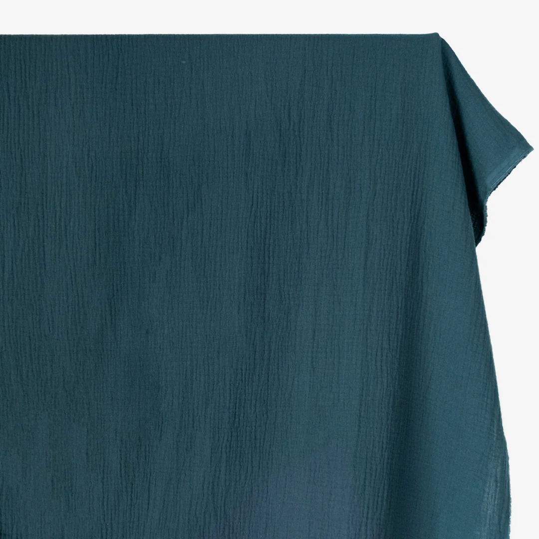 Organic Cotton Double Gauze - Lagoon - Image 3