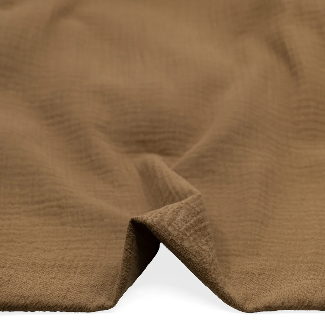 Organic Cotton Double Gauze - Latte - Image 2