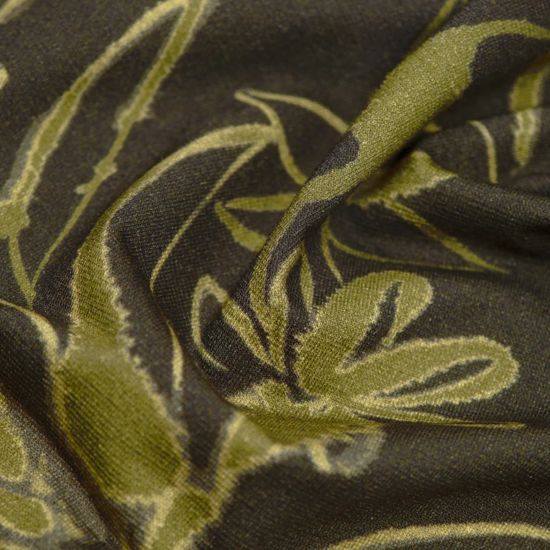 Overgrowth LENZING™ ECOVERO™ Jersey - Peat/Avocado - Image 3