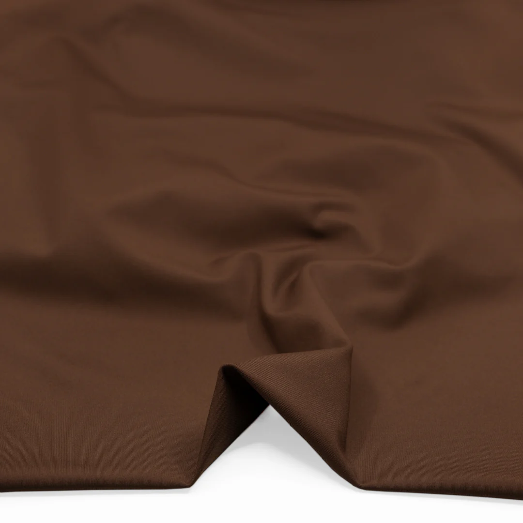 Peachy Recycled Poly Athletic Knit - Chocolate - Image 2