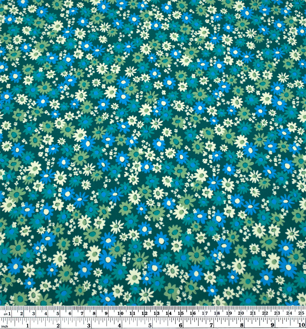 Petal Patch Recycled Nylon Swim Tricot - Lake/Cerulean - Image 3