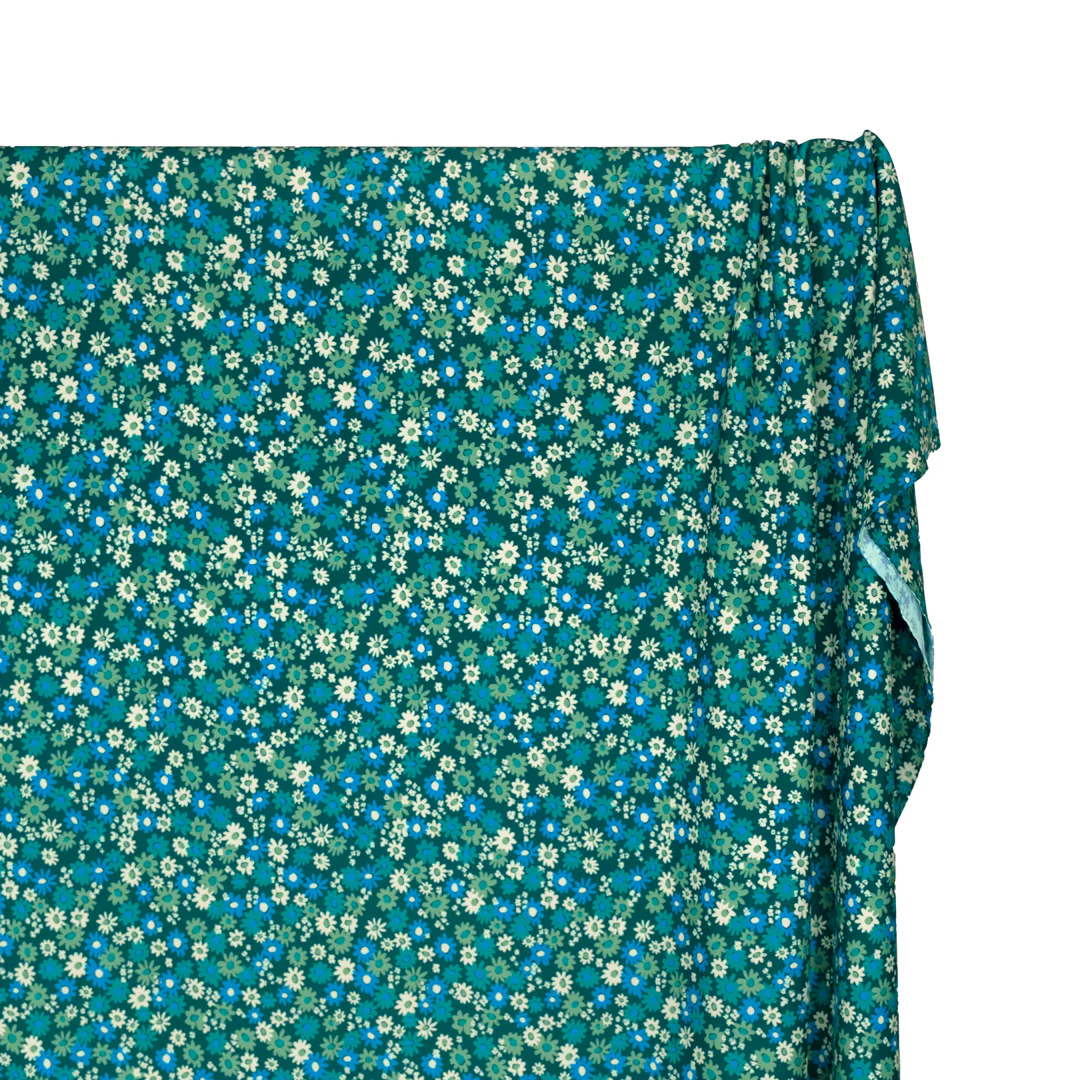 Petal Patch Recycled Nylon Swim Tricot - Lake/Cerulean - Image 4