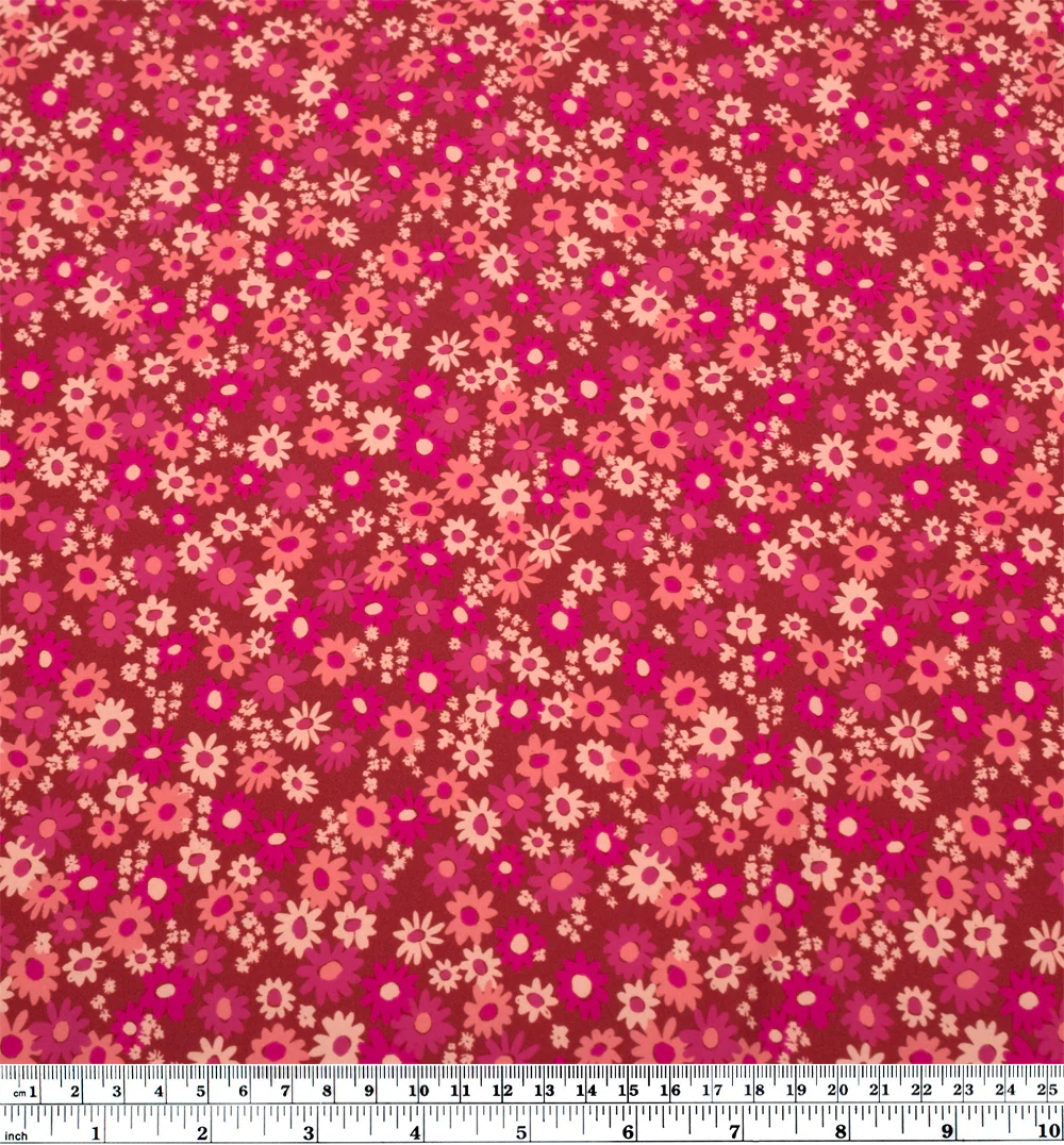 Petal Patch Recycled Nylon Swim Tricot - Paprika/Raspberry - Image 3