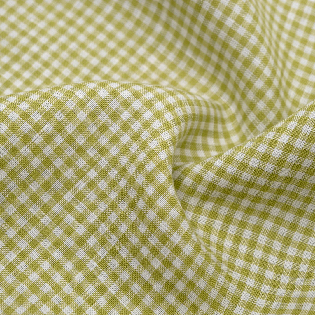 Petite Gingham Linen - Mojito