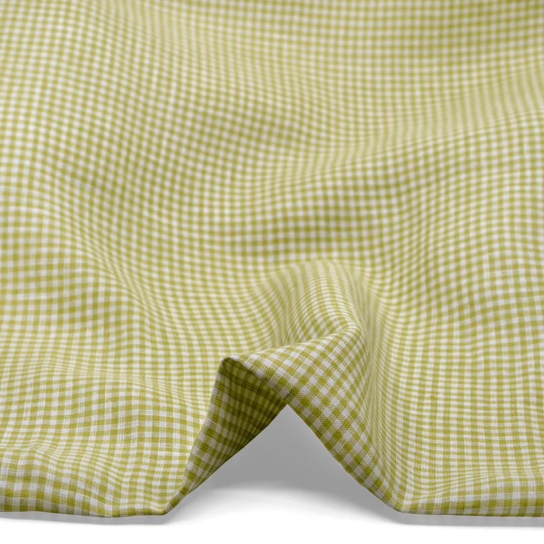 Petite Gingham Linen - Mojito - Image 2