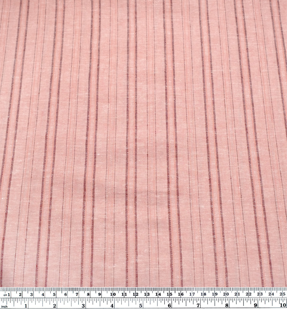 Pillar Stripe Go-To Linen Cotton Blend - Petal - Image 4