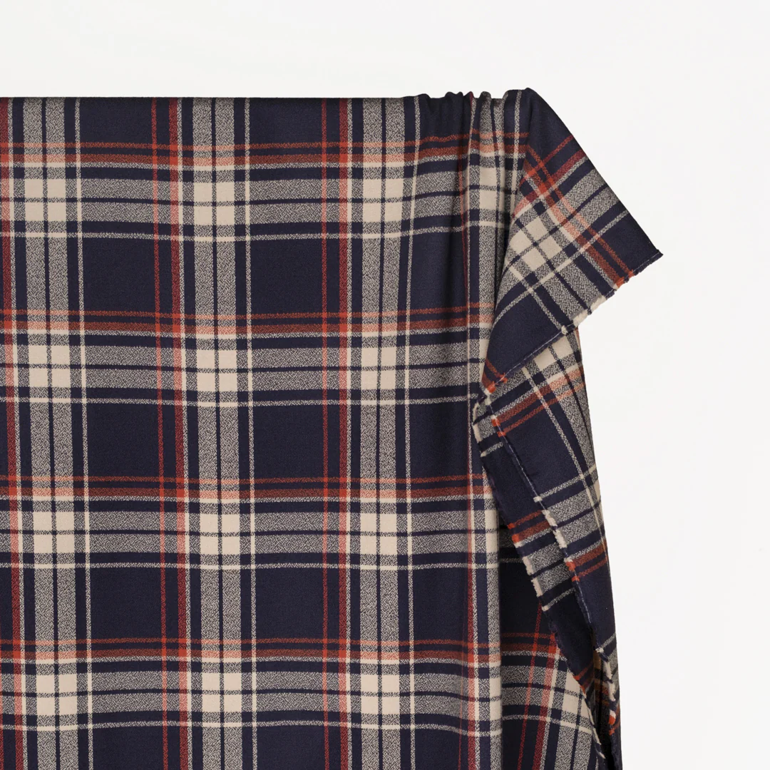 Plaid Cotton Flannel - Nautical - Image 3