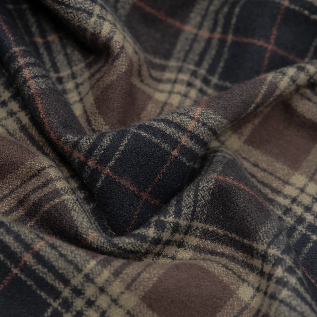 Plaid Cotton Flannel - Peat/Shale - Image 2