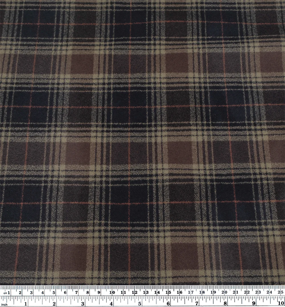 Plaid Cotton Flannel - Peat/Shale - Image 3