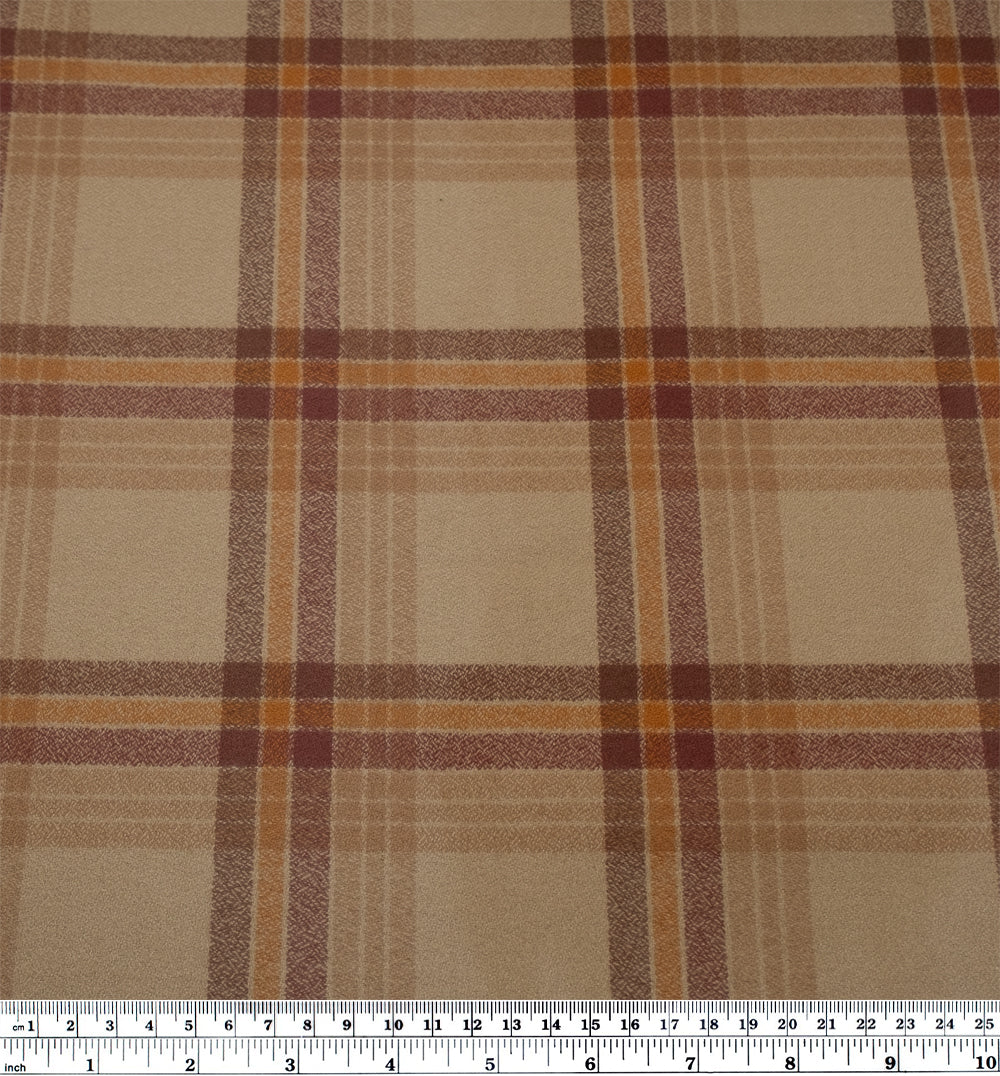 Plaid Cotton Flannel - Sepia/Ochre - Image 3