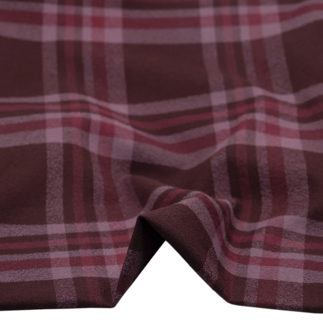 Plaid Cotton Flannel - Zinfandel - Image 2