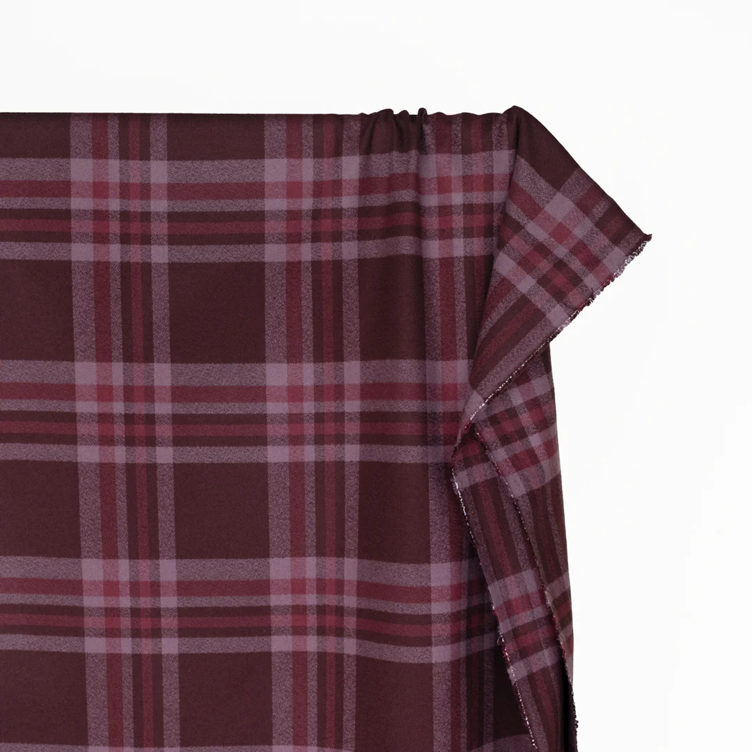 Plaid Cotton Flannel - Zinfandel - Image 3