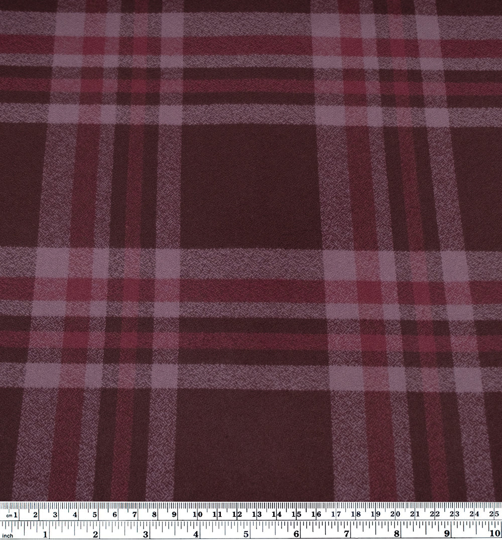 Plaid Cotton Flannel - Zinfandel - Image 4