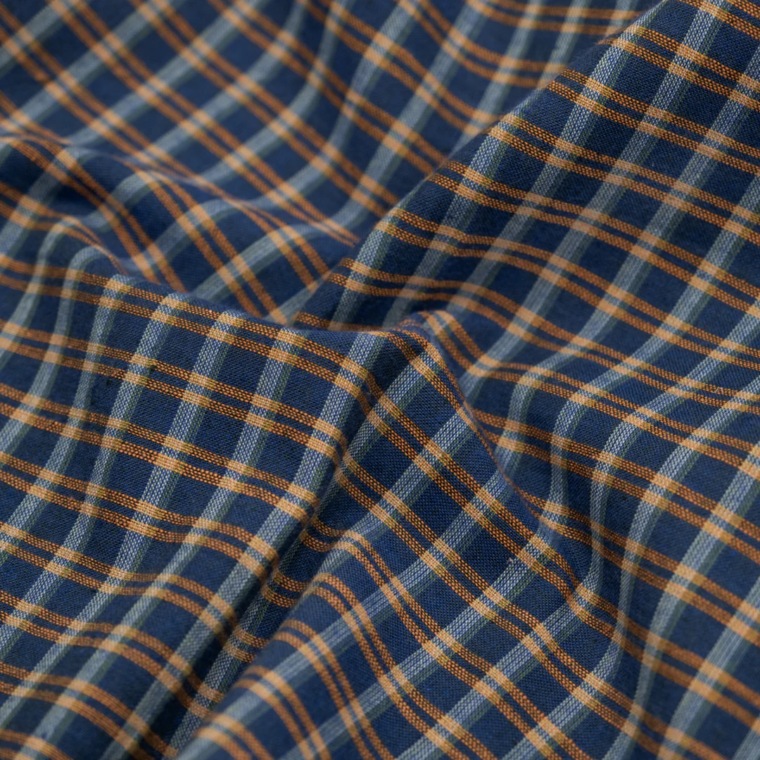 Plaid Handwoven Cotton - Petrol/Spritz/Multi